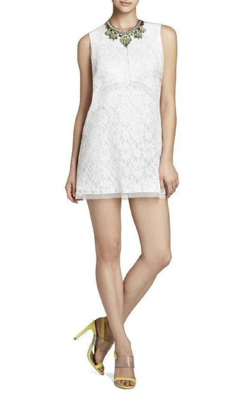 Draped Sleeveless Lace Cotton Dress Lace A-line Dress