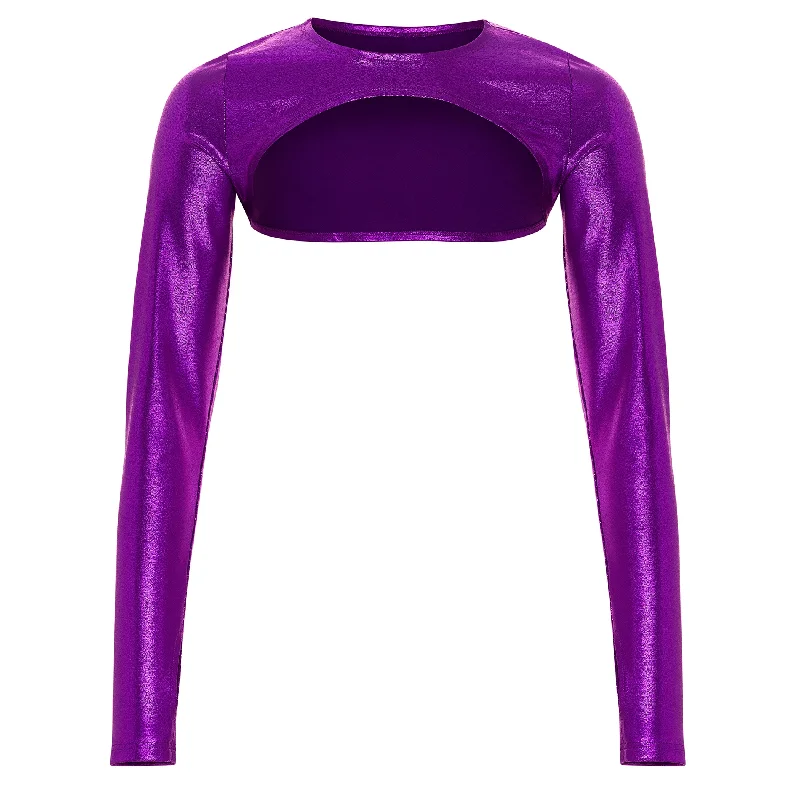 Amethyst Jewel Athletic Shrug Women's streetwear jackets