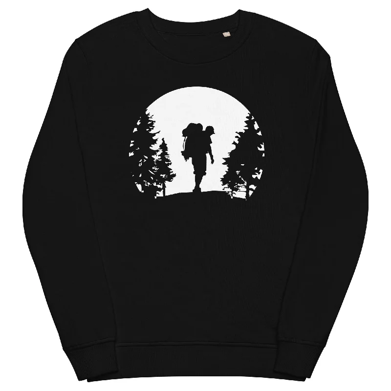 Moon - Wandern - (10) - Unisex Premium Organic Sweatshirt Hoodie Sweatshirt Chic