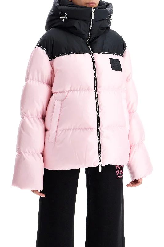 Off-White Oversized Down Jacket With Women's fleece jackets