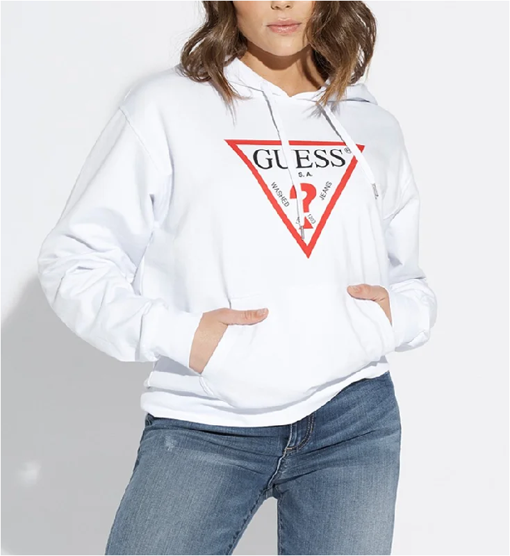 Guess Classic Triangle Hoodie Stylish Pullover Hoodie