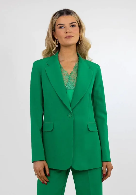 Kate & Pippa Sassari Blazer, Emerald Green Women's travel jackets