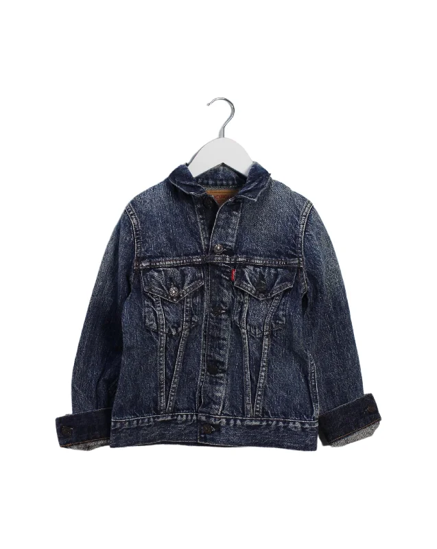 Denim Dungaree Denim Jacket 7Y - 8Y (130cm) Women's military-style jackets