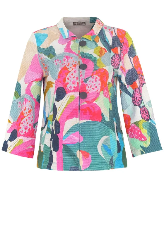 Dolcezza Rumba Vibrant Print Short Jacket, Multi Women's cheap jackets