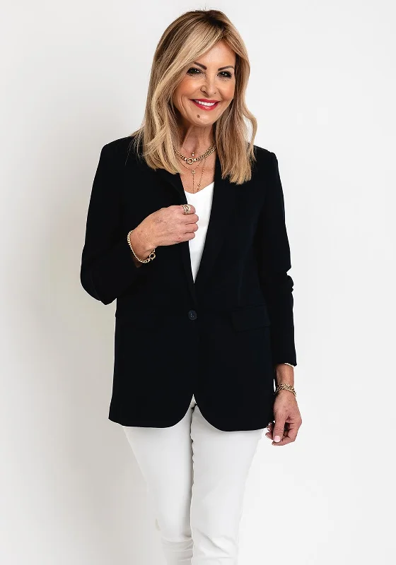 Gerry Weber Single Breasted Blazer, Navy Women's sporty jackets