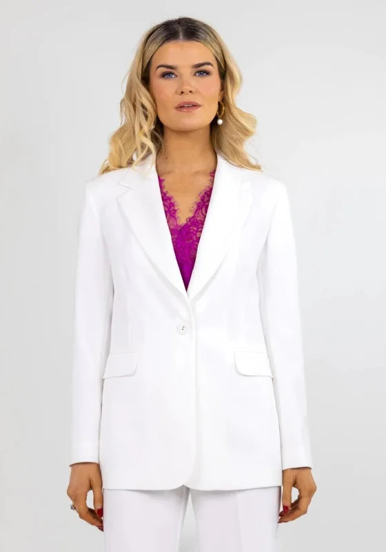 Kate & Pippa Sassari Blazer, White Women's softshell jackets