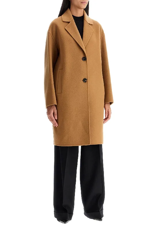 Pinko Double Wool Coat With Screwdriver Design Women's oversized jackets