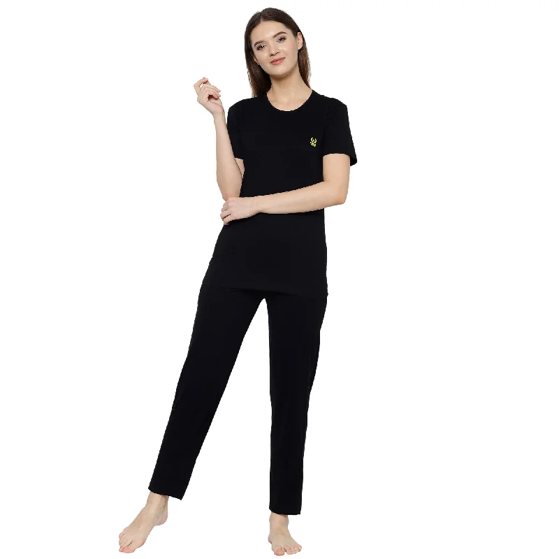 Vimal Jonney Black Women's Night Suit Shein pajama sets