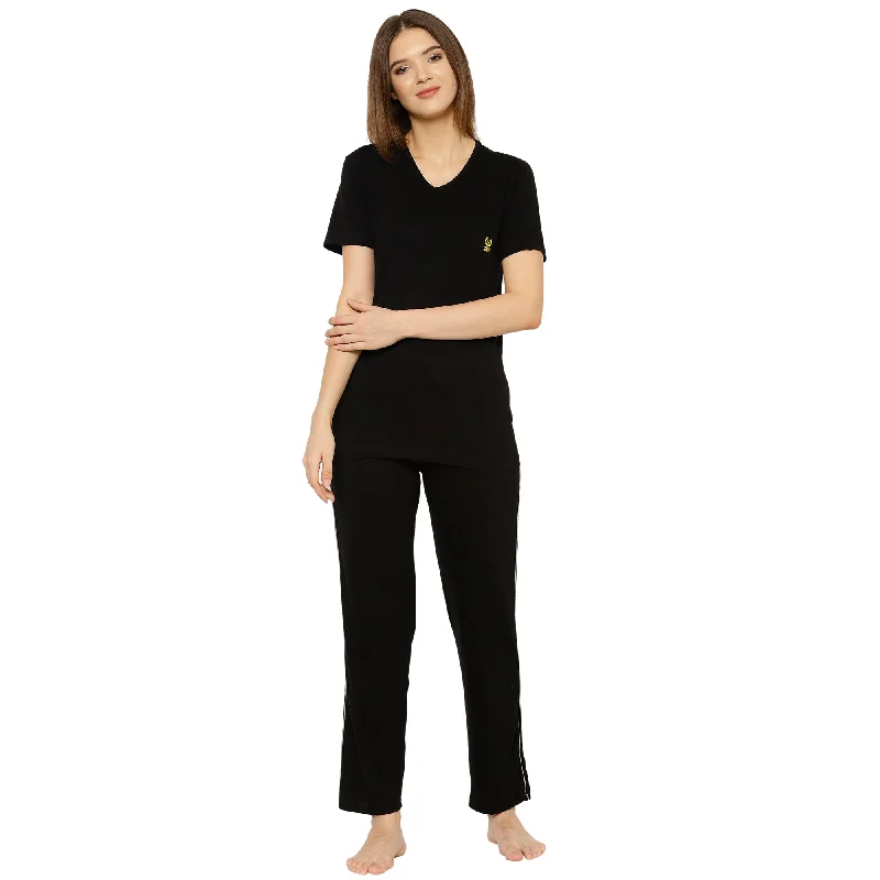 Vimal Jonney Black Women's Night Suit Personalized pajama sets