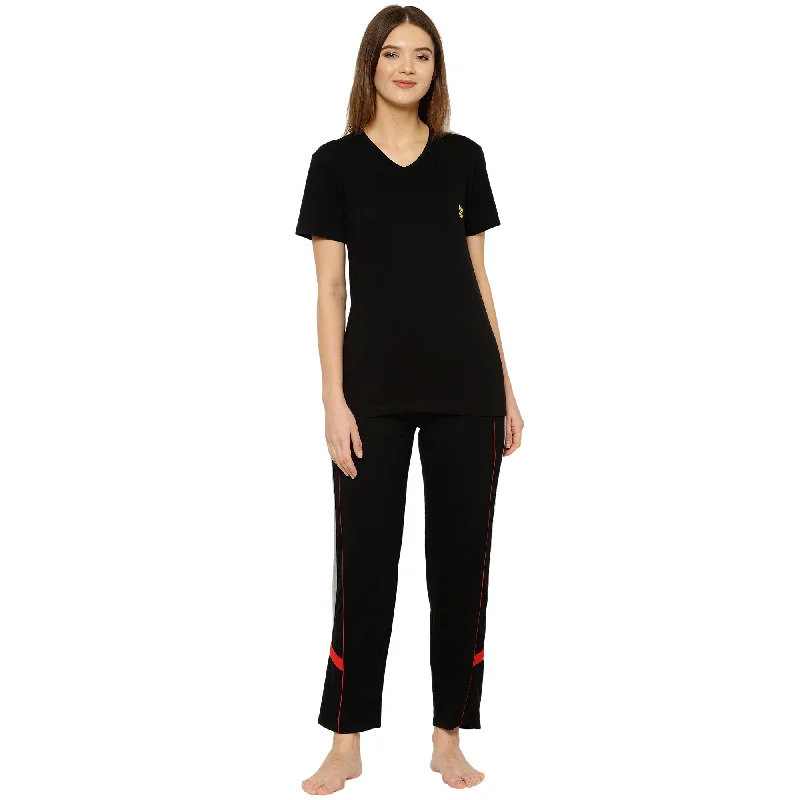 Vimal Jonney Black Women's Night Suit Best pajama sets for lounging