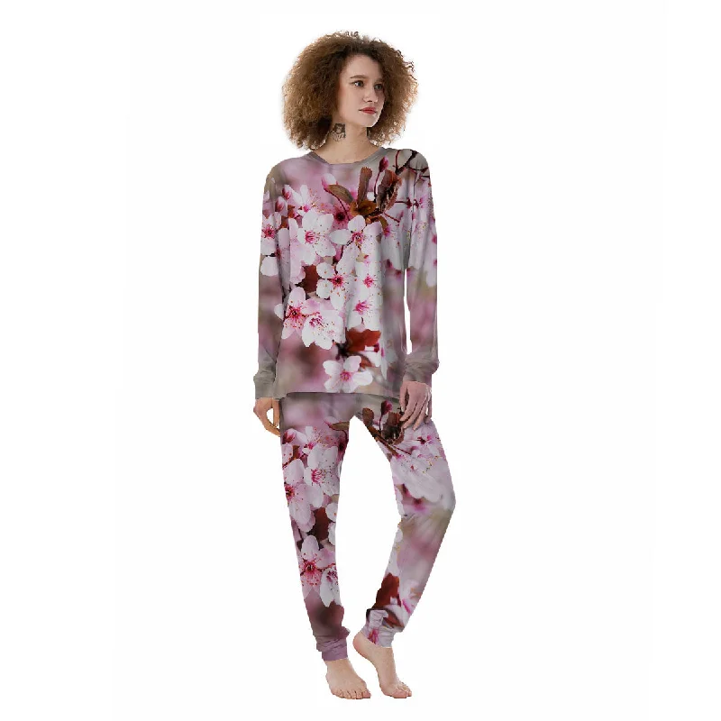 Cherry Blossom Sakura Print Women's Pajamas Affordable pajama sets