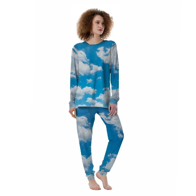 Cloud Sky Print Women's Pajamas Best pajama sets for relaxing weekends