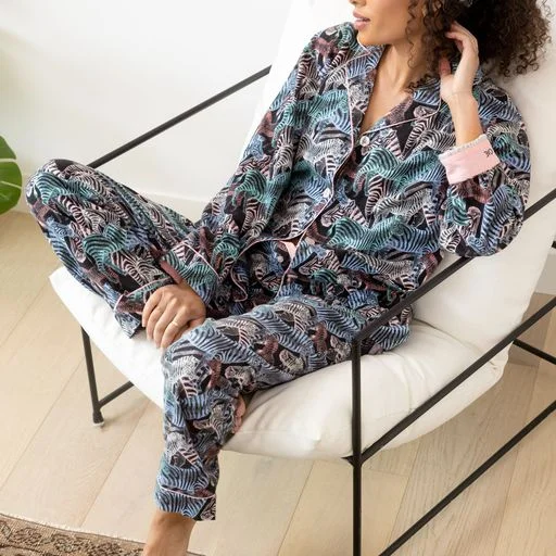 Cozy Up Flannel PJ Set Funny graphic pajama sets