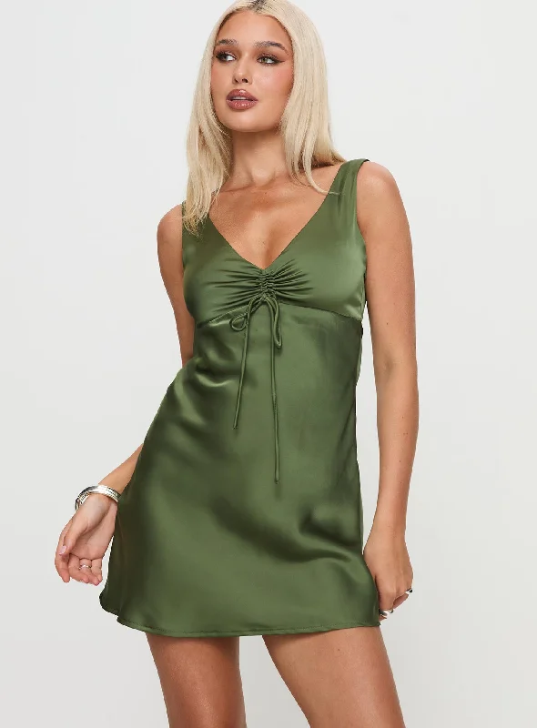 Kosettina Mini Dress Green Best mini dresses for petites