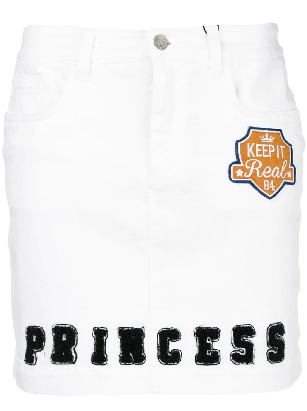 Princess patch letterman skirt Winter unclassified skirts