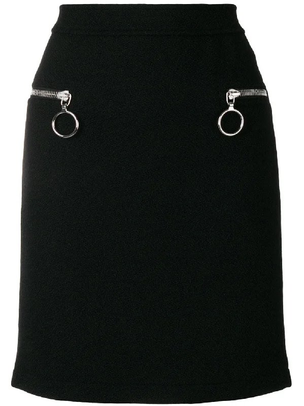 zipped pocket skirt Velvet unclassified skirts