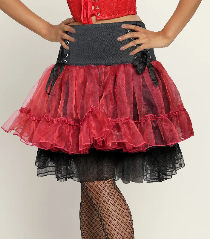 Midnight Ruby Fusion Skirt Bright color unclassified skirts