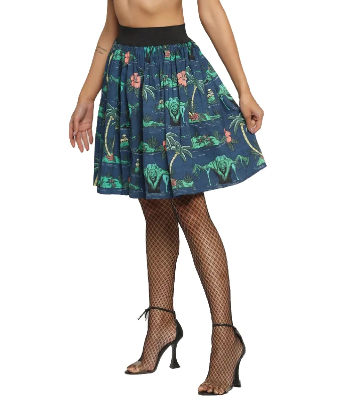 Monster Flower  Skirt Vacation unclassified skirts