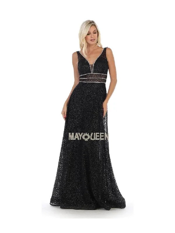 May Queen MQ1623 - Embellished A-line Evening Dress Lightweight party dresses for summer