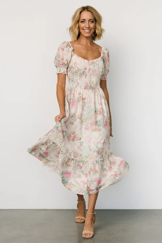 Piper Eyelet Midi Dress | Vintage Floral Best midi dresses for formal events