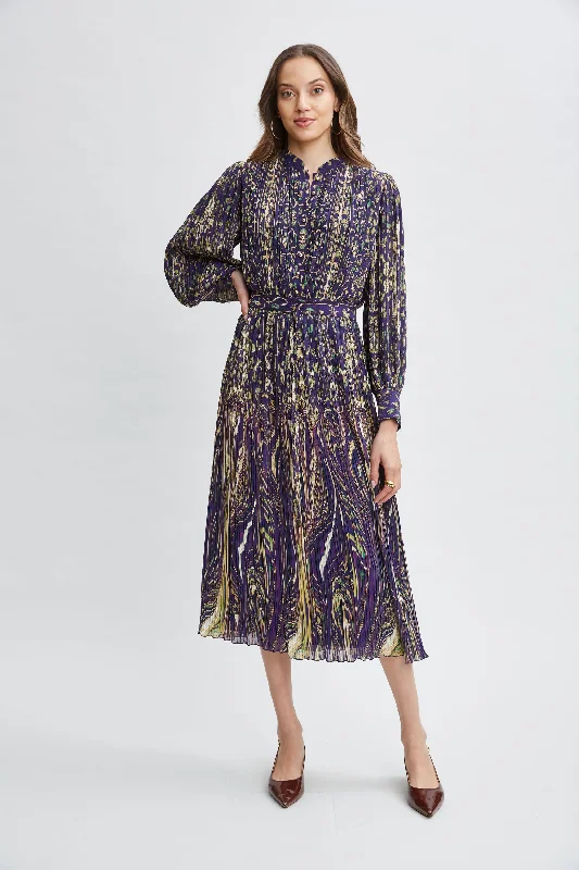 Paisley Midi Dress Smocked midi dresses