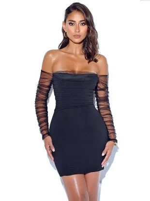 Black Bandage Dress | Black Dress Sequin unclassified dresses