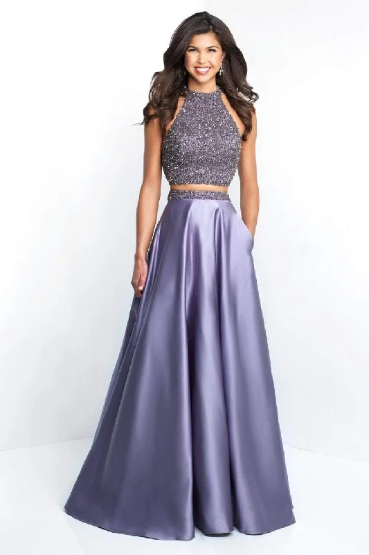 Blush by Alexia Designs - High Halter A-line Evening Gown 5651SC Discounted unclassified dresses