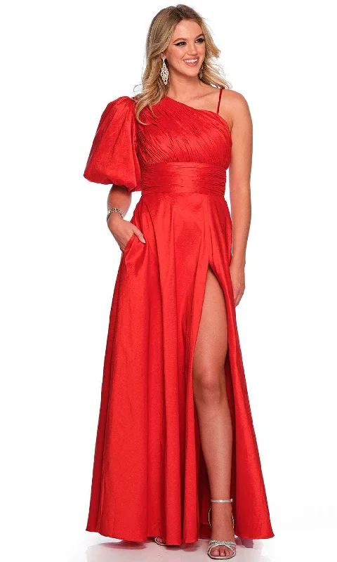 Dave & Johnny 11577 - A-Line One-Sleeve Gown Bodycon unclassified dresses