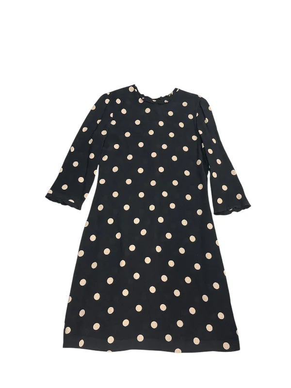 Dress Designer By Kate Spade In Black & Cream, Size: M Casual chic unclassified dresses