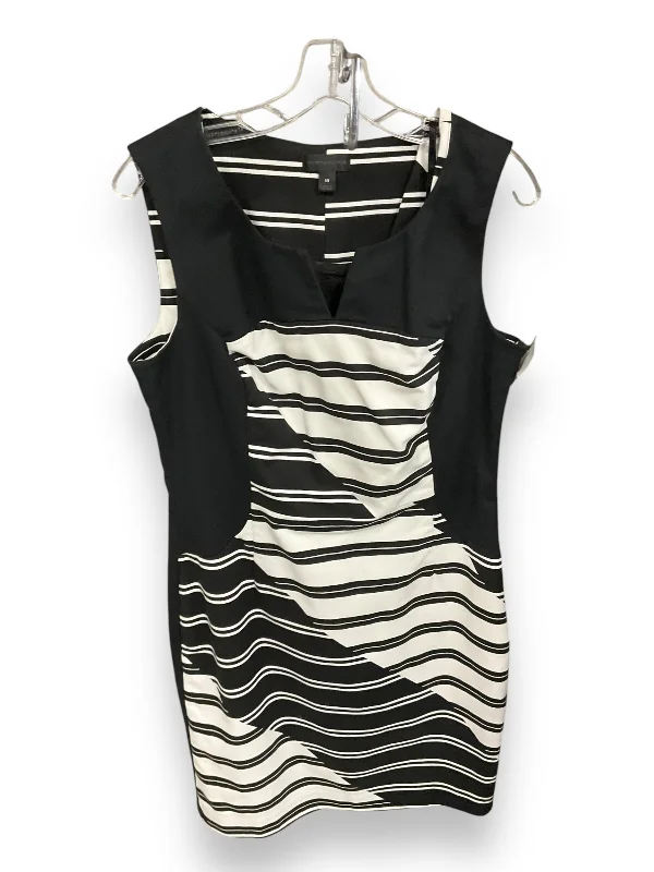 Dress Work By Worthington In Black & White, Size: 14 Affordable unclassified dresses