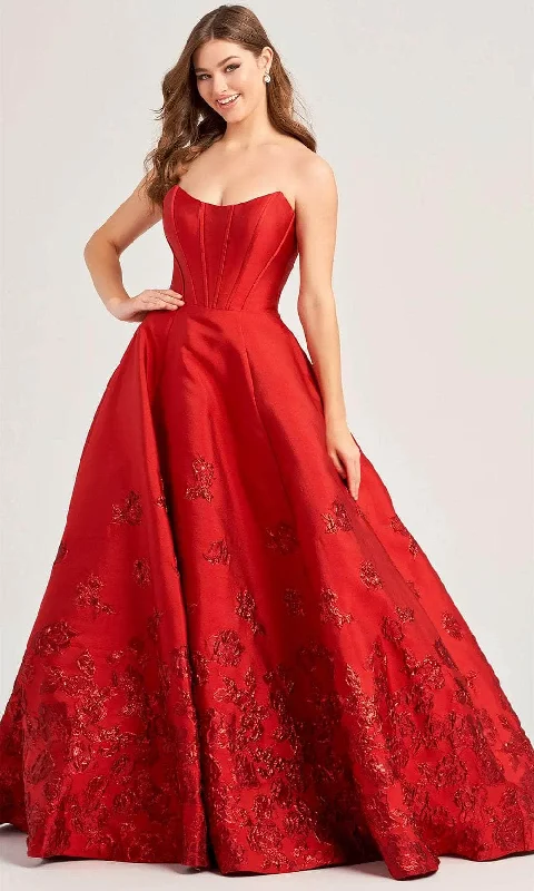 Ellie Wilde EW35073 - Scoop Neck Strapless Ballgown High-low unclassified dresses