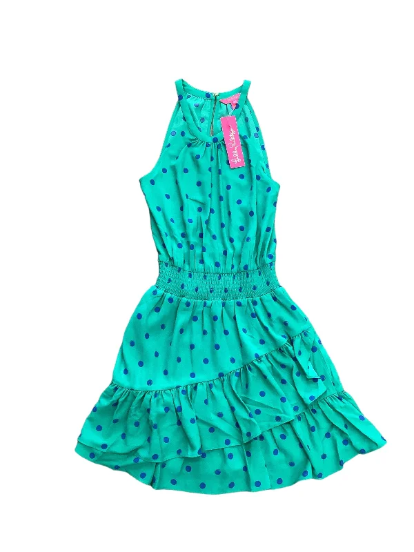 Green Dress Designer Lilly Pulitzer, Size 2 Color block unclassified dresses