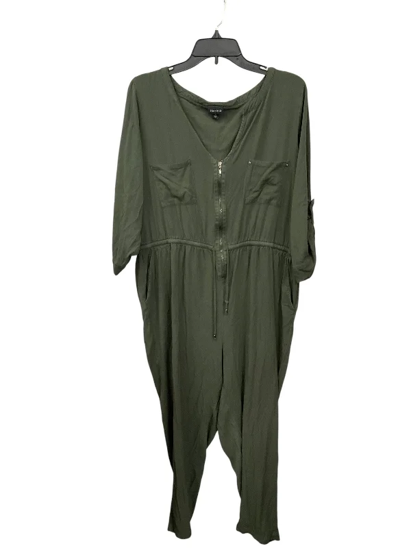 Jumpsuit By Torrid In Green, Size: 2x Anniversary unclassified dresses