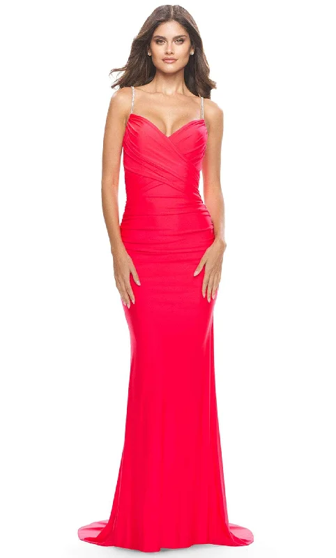 La Femme 31222 - Ruched Dress Cocktail unclassified dresses