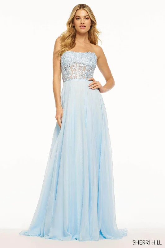 Sherri Hill 56088 - Strapless A-Line Dress Party unclassified dresses