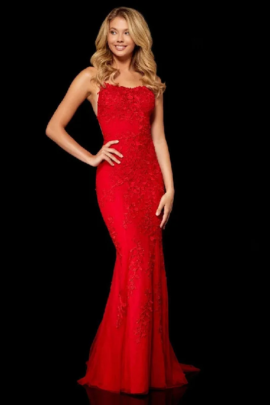 Sherri HIll - Scoop Neck Dress 52338 Ruffled unclassified dresses