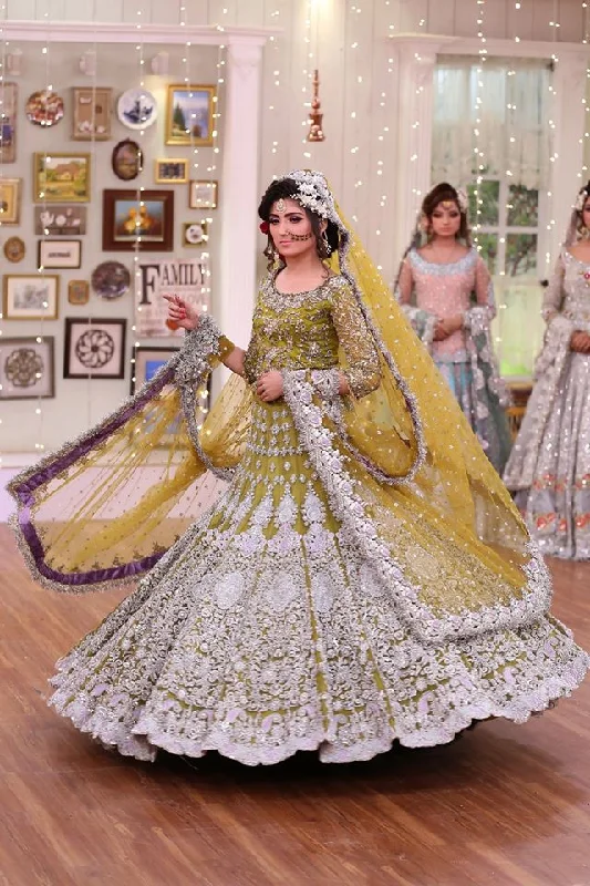 Yellow and White Mehndi Dress Smocked unclassified dresses