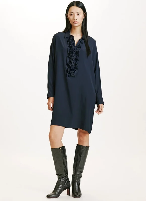 Kita Long-Sleeve Mini Dress Retro Mini Skirt