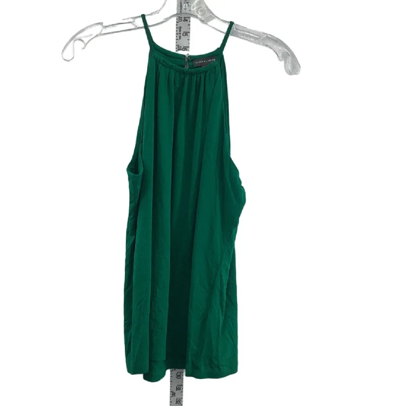 Vince Camuto Women's Halter Green Shift Mini Dress Rayon Medium Preowned Bohemian Mini Skirt