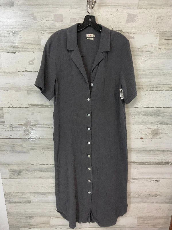 Dress Casual Maxi By Faherty In Grey, Size: S Cozy Maxi Dress