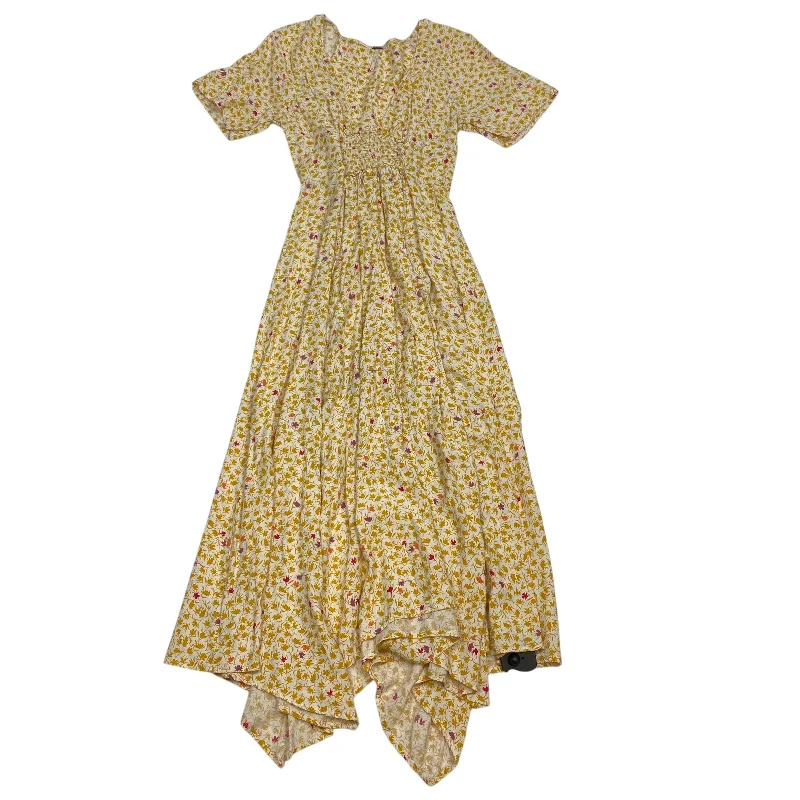 Dress Casual Maxi By Free People In Yellow, Size: Xs Comfortable Maxi Look