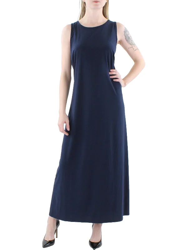 Plus Womens Keyhole Long Maxi Dress Comfortable Long Skirt