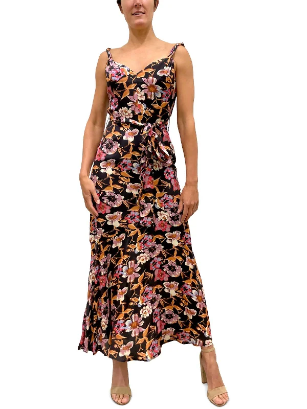 Womens Floral Print Long Maxi Dress Maxi Skirt Trendy