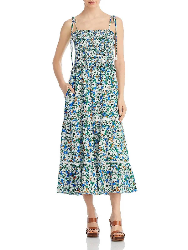 Womens Printed Long Maxi Dress Elegant Maxi Skirt