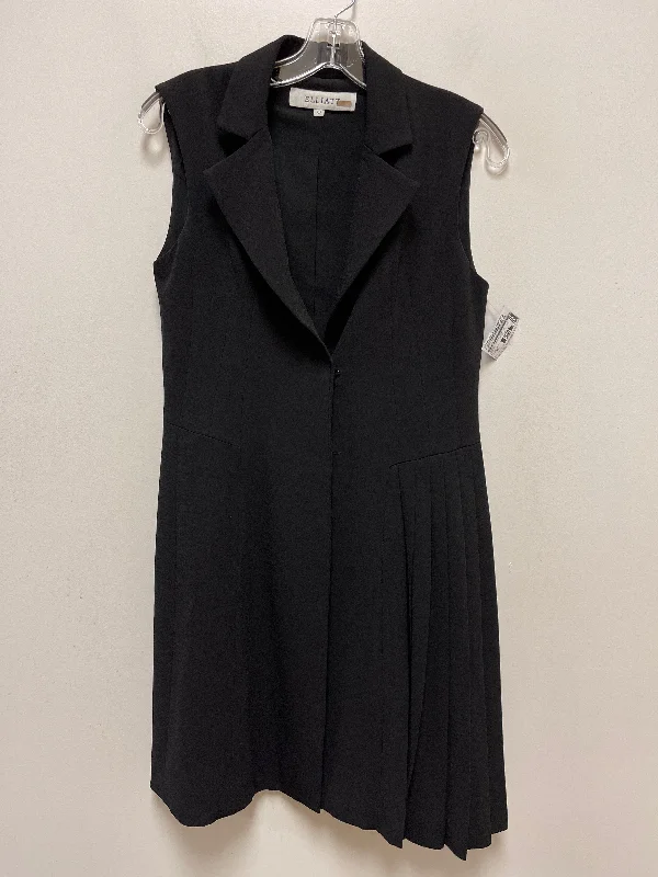 Black Dress Casual Midi Elliatt, Size Xs Stylish Pleated Skirt