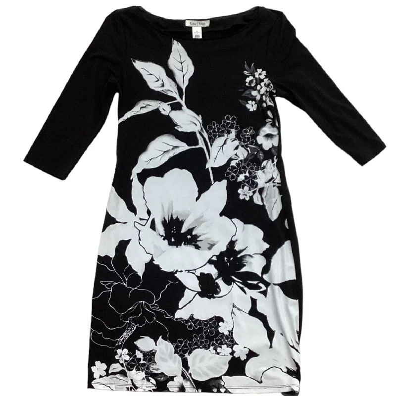 Black Dress Casual Midi White House Black Market, Size S Printed Floral Midi